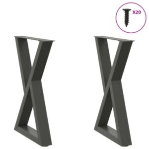 Pood24 söögilaua jalad 2 tk antratsiit 60x(72-73,3) cm teras