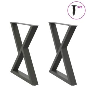 Pood24 söögilaua jalad 2 tk antratsiit 80x(72-73,3) cm teras