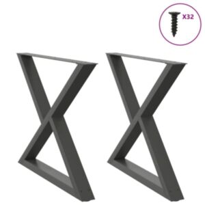 Pood24 söögilaua jalad 2 tk antratsiit 90x(72-73,3) cm teras