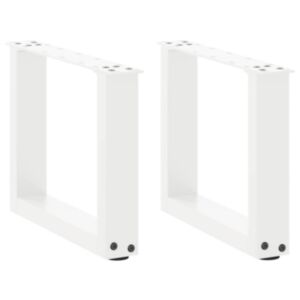 Pood24 Diivanilaua jalad U-kujulised 2 tk Valge 30x(30-31) cm Teras