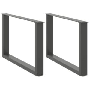 Pood24 kohvilaua jalad U-kujulised 2 tk, antratsiithall, 60 x (42-43) cm, teras
