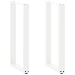 Pood24 konsoollaua jalad U-kujulised, 2 tk, valged, 28 x (72–73) cm, teras