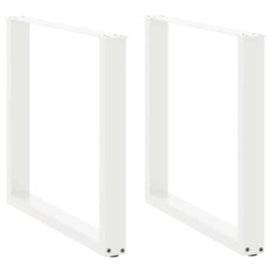Pood24 kohvilaua jalad, U-kujuline, 2 tk, valge, 80x(72-73) cm teras