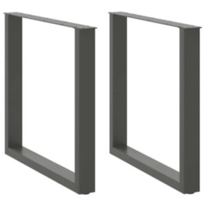 Pood24 kohvilaua jalad U-kujuline 2 tk antratsiit 80x(72-73) cm teras