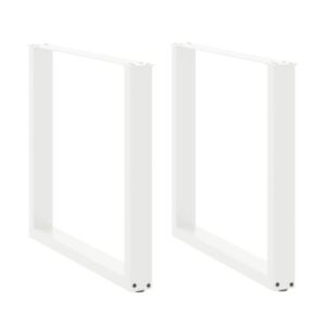 Pood24 kohvilaua jalad, U-kujuline, 2 tk, valge, 90x(72-73) cm teras