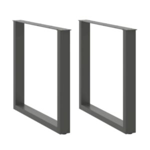 Pood24 kohvilaua jalad U-kujuline 2 tk antratsiit 90x(72-73) cm teras