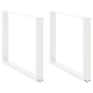 Pood24 kohvilaua jalad, U-kujuline, 2 tk, valge, 100x(72-73) cm teras