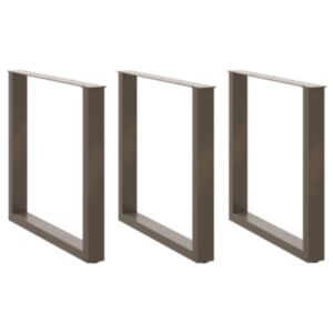 Pood24 söögilaua jalad U-kujulised, 3 tk, naturaalne teras, 80 x (72–73) cm, teras