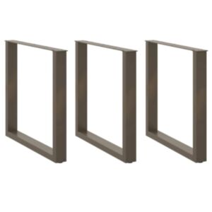 Pood24 söögilaua jalad U-kujulised, 3 tk, naturaalne teras, 90 x (72–73) cm, teras