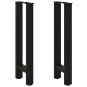 Pood24 konsooli lauajalad, must, 2 tk, 28x(72-73) cm, teras