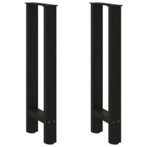 Pood24 konsooli lauajalad, must, 2 tk, 38x(72-73) cm, teras