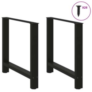 Pood24 söögilaua jalad, must, 2 tk, 70x(72-73) cm, teras