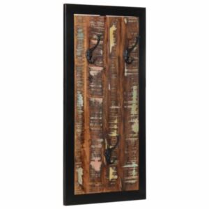 Pood24 mitmevärviline riidenagi 40x2x80 cm taaskasutatud täispuit