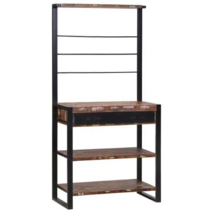 Pood24 Köögiriiul Mitmevärviline 80 x 40 x 160 cm Taastatud puit