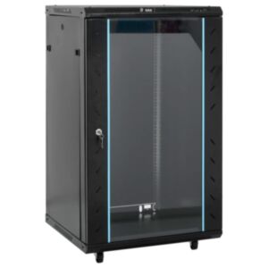 Pood24 18U serverikapp, 19" IP20, must, 60 x 60 x 100 cm