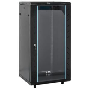 Pood24 22U serverikapp, 19" IP20, must, 60 x 60 x 120 cm