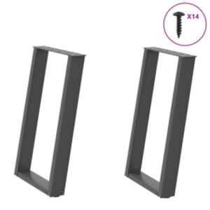Pood24 söögilaua jalad U-kujulised 2 tk antratsiit 50x(72-73) cm teras