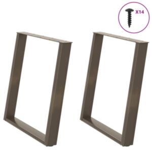 Pood24 söögilaua jalad U-kujulised 2 tk, naturaalne teras, 80 x (72–73) cm, teras