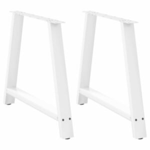 Pood24 Diivanilaua jalad A-kujulised 2 tk Valge 90x(72-73) cm Teras
