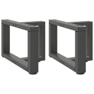 Pood24 kohvilaua jalad, T-kujulised, 2 tk, antratsiit, 40x25x(30-31)cm