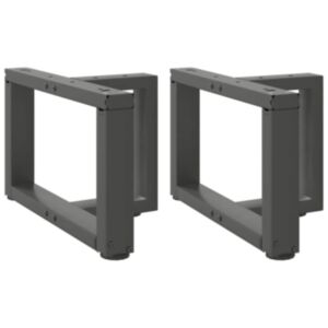 Pood24 kohvilaua jalad, T-kujulised, 2 tk, antratsiit, 50x25x(30-31)cm