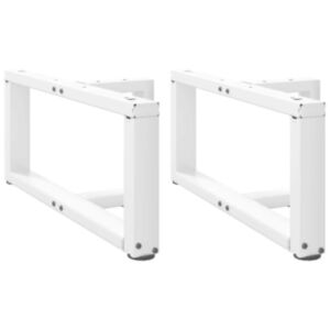 Pood24 kohvilaua jalad, T-kujuline, 2 tk, valge, 60x25x(30-31)cm teras