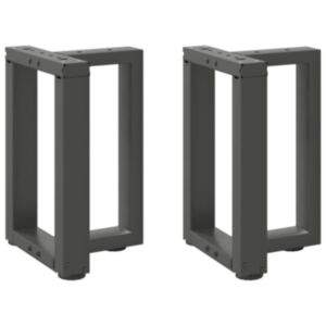 Pood24 kohvilaua jalad, T-kujulised, 2 tk, antratsiit, 38x25x(42-43)cm