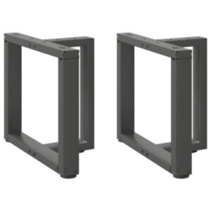 Pood24 kohvilaua jalad, T-kujulised, 2 tk, antratsiit, 50x25x(42-43)cm
