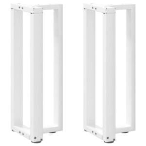 Pood24 konsooli lauajalad T-kujulised 2 tk valge 38x25x(72-73)cm teras
