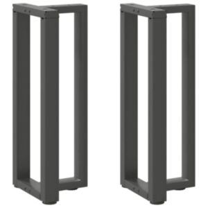 Pood24 konsooli lauajalad T-kujulised 2 tk antratsiit 38x25x(72-73) cm