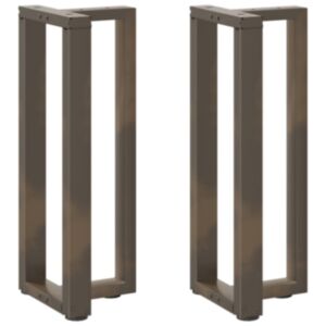 Pood24 konsooli lauajalad T-kujulised 2 tk naturaalne 38x25x(72-73) cm