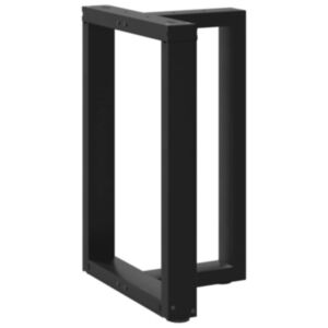 Pood24 söögilaua jalad, T-kujulised, 2 tk, must, 50x35x(72-73)cm teras