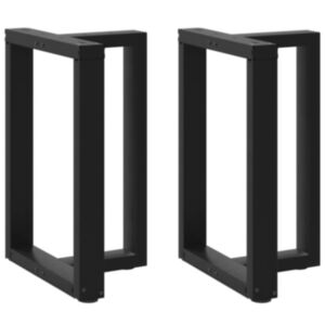 Pood24 söögilaua jalad, T-kujulised, 2 tk, must, 60x35x(72-73)cm teras