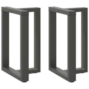 Pood24 söögilaua jalad T-kujulised, 2 tk, antratsiit, 60x35x(72-73) cm