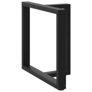 Pood24 söögilaua jalad, T-kujulised, 2 tk, must, 70x35x(72-73)cm teras