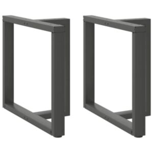 Pood24 söögilaua jalad T-kujulised, 2 tk, antratsiit, 70x35x(72-73) cm
