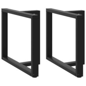 Pood24 söögilaua jalad, T-kujulised, 2 tk, must, 90x35x(72-73)cm teras