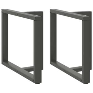 Pood24 söögilaua jalad T-kujulised, 2 tk, antratsiit, 90x35x(72-73) cm