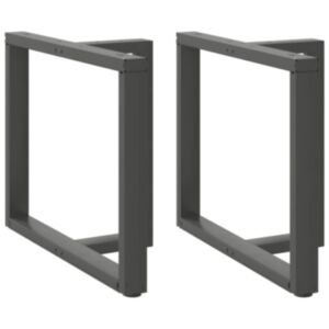 Pood24 söögilaua jalad T-kujulised, 2 tk, antratsiit, 100x35x(72-73)cm
