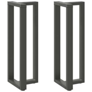 Pood24 baarilaua jalad T-kujuline, 2 tk, antratsiit, 50x35x(110-111)cm
