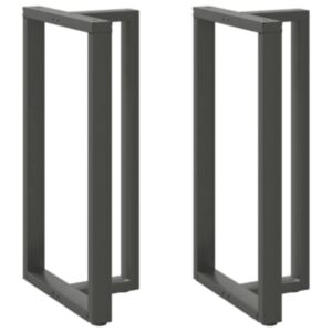 Pood24 baarilaua jalad T-kujuline, 2 tk, antratsiit, 60x35x(110-111)cm