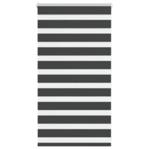 Pood24 Triibuline ruloo must 80x100 cm kanga laius 75,9 cm polüester