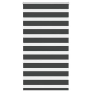 Pood24 Triibuline ruloo must 90x100 cm kanga laius 85,9 cm polüester