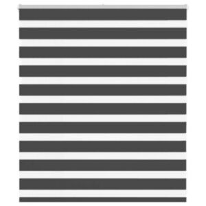 Pood24 Triibuline ruloo must 120x100 cm kanga laius 115,9 cm polüester