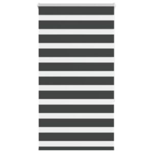 Pood24 Triibuline ruloo must 75x150 cm kanga laius 70,9 cm polüester