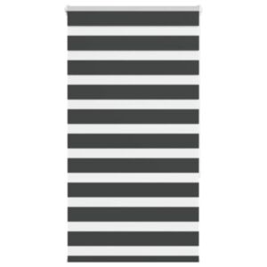 Pood24 Triibuline ruloo must 85x150 cm kanga laius 80,9 cm polüester