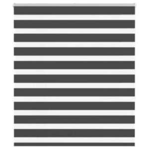 Pood24 Triibuline ruloo must 125x150 cm kanga laius 120,9 cm polüester