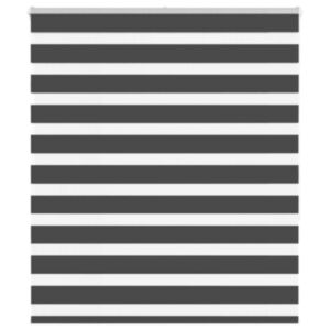 Pood24 Triibuline ruloo must 130x150 cm kanga laius 125,9 cm polüester