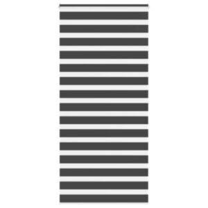 Pood24 Triibuline ruloo must 105x200 cm kanga laius 100,9 cm polüester