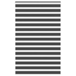 Pood24 Triibuline ruloo must 140x200 cm kanga laius 135,9 cm polüester